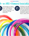 Recarga de filamento - 100m - 10 colores