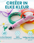 3D Stift Starterpaket - Recyceltes Filament - 10 Farben