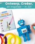 3D Pen Tekenboek XXL - 40 Sjablonen - incl. Overtrekvel