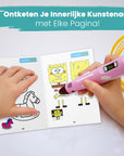 3D Pen Tekenboek XXL - 40 Sjablonen - incl. Overtrekvel