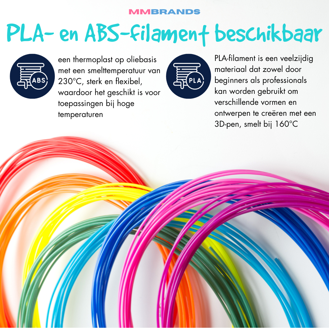 Filamentpåfyllning - 100m - 10 färger